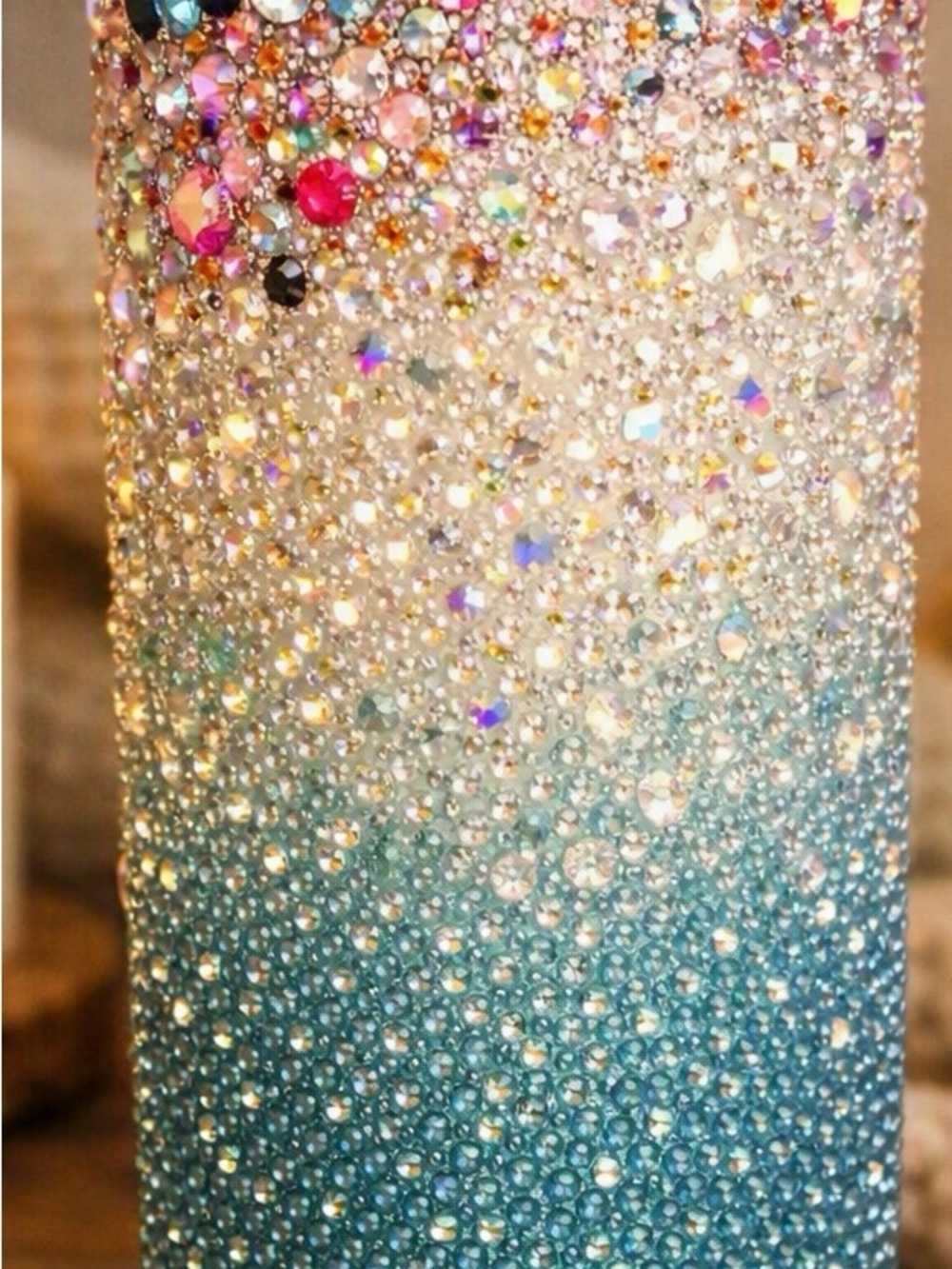 Rhinestone Ombre Tumbler – Super Sparkly & Handmade